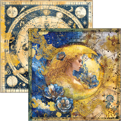 Celestial Paper Pad 12"x12" 12/Pkg-3