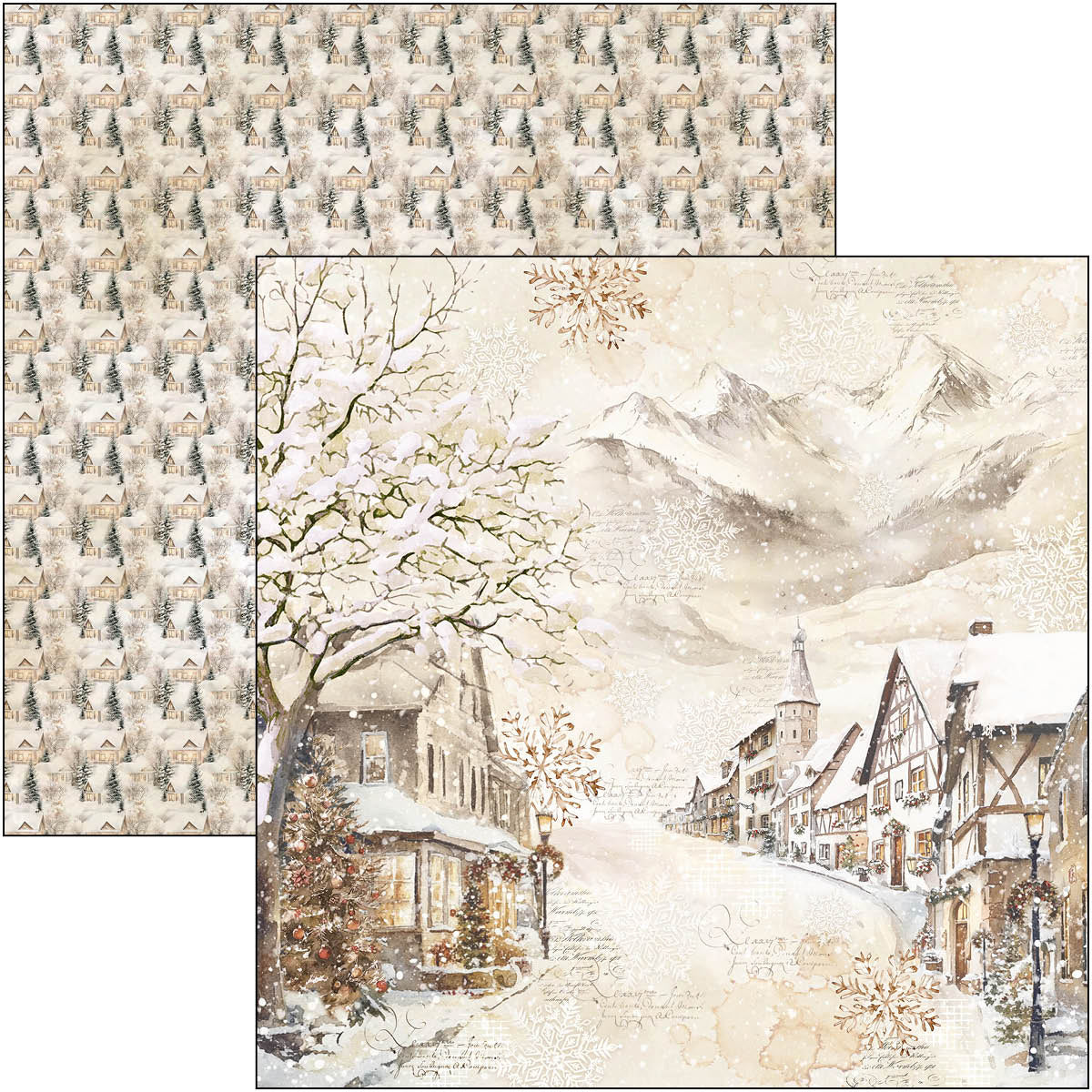 Winter Season Paper Pad 12"x12" 12/Pkg-11