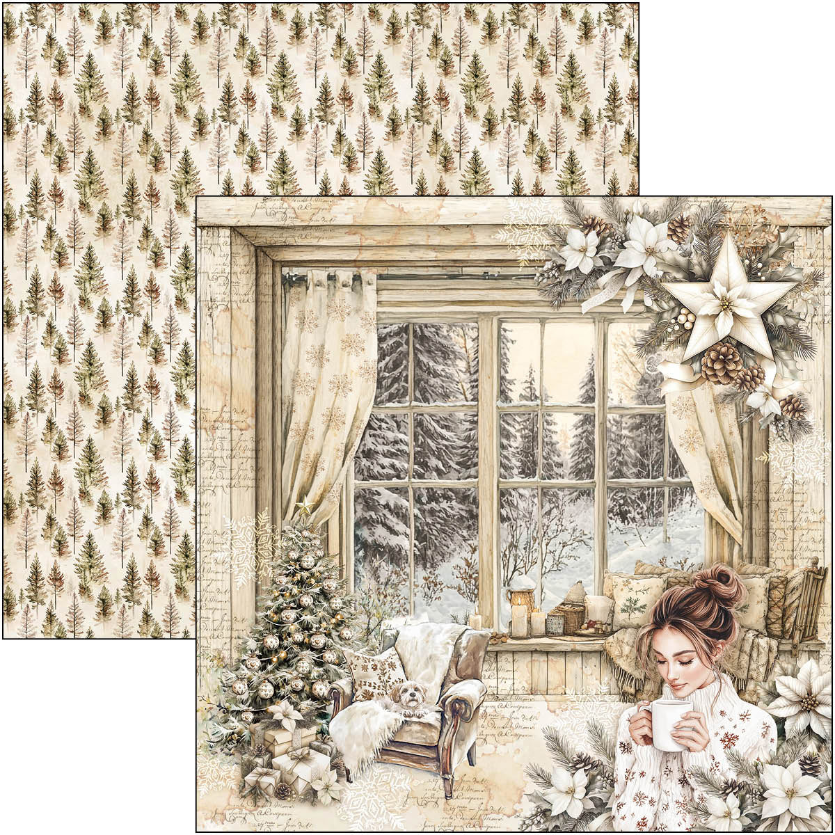 Winter Season Paper Pad 12"x12" 12/Pkg-13