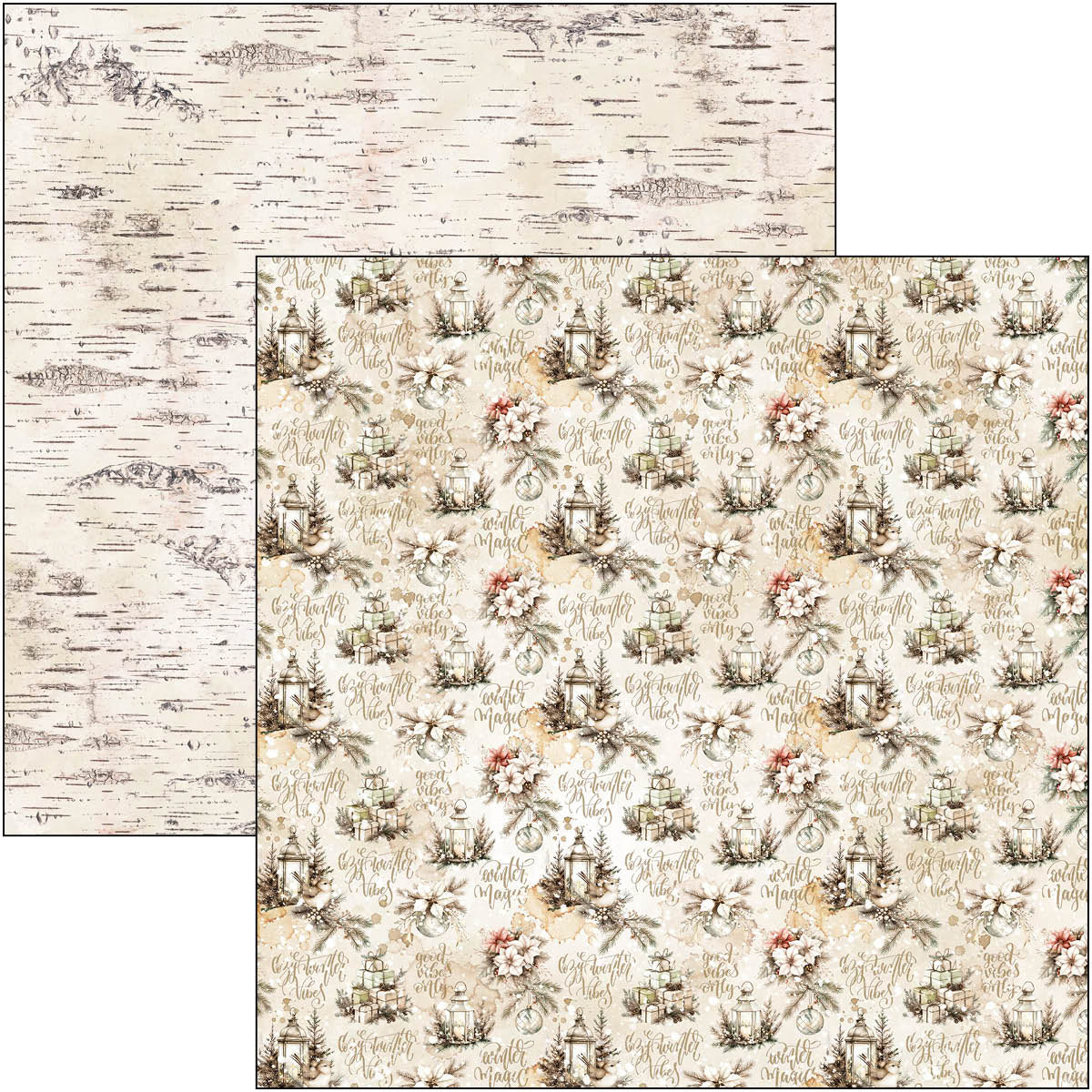 Winter Season Paper Pad 12"x12" 12/Pkg-8