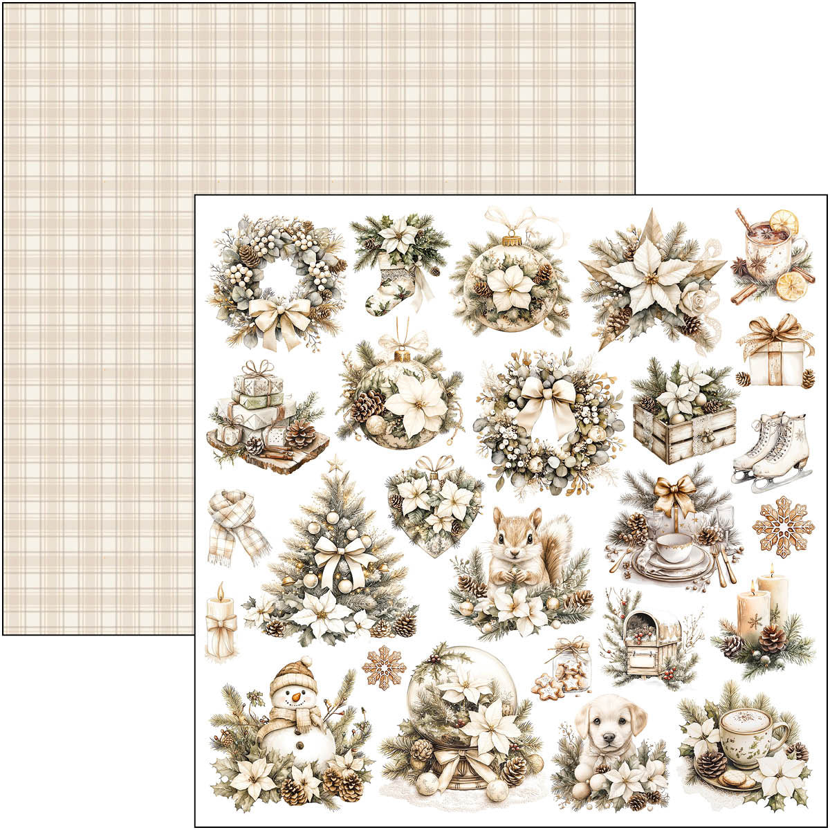 Winter Season Paper Pad 12"x12" 12/Pkg-9