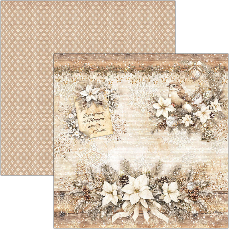 Winter Season Paper Pad 12"x12" 12/Pkg-10