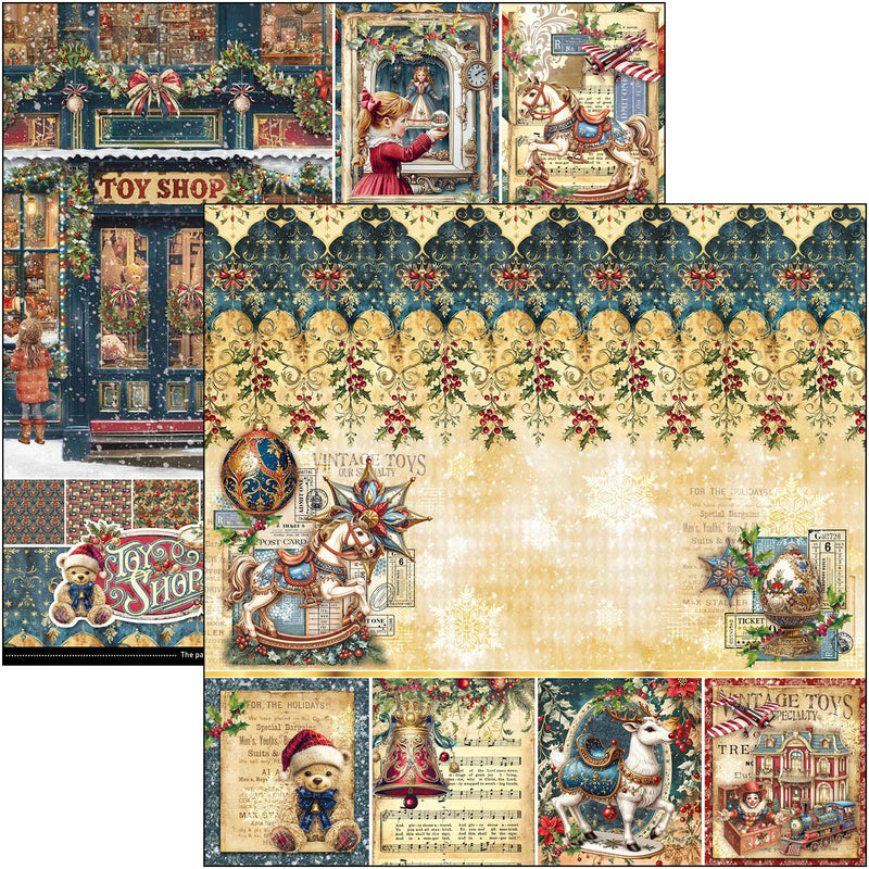 Toy Shop Paper Pad 12"x12" 12/Pkg-2