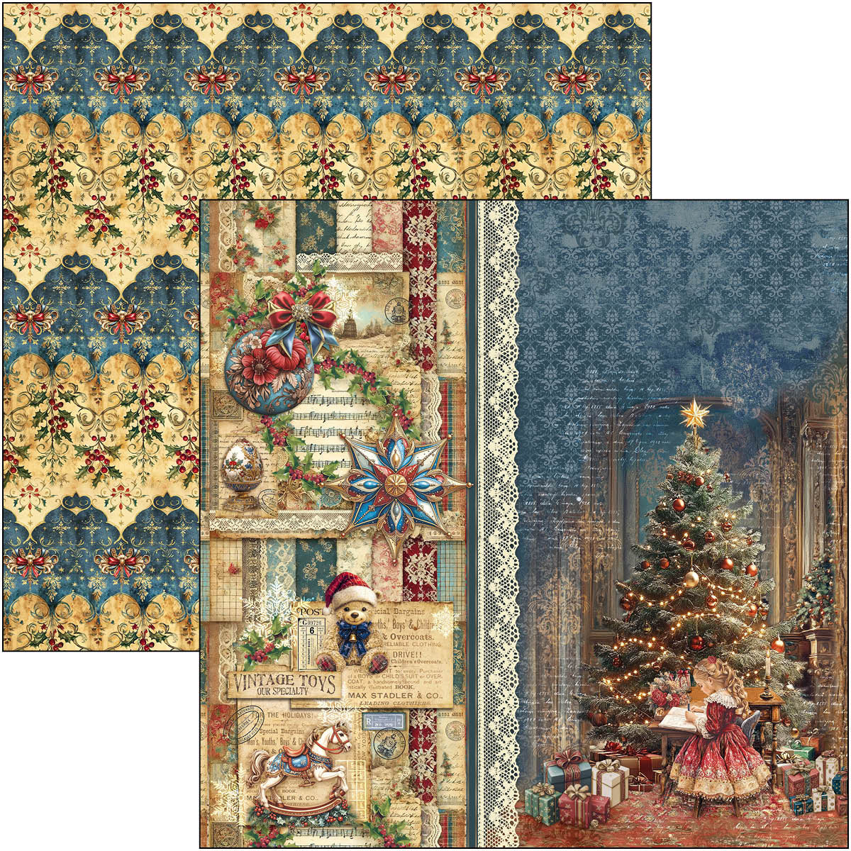 Toy Shop Paper Pad 12"x12" 12/Pkg-4