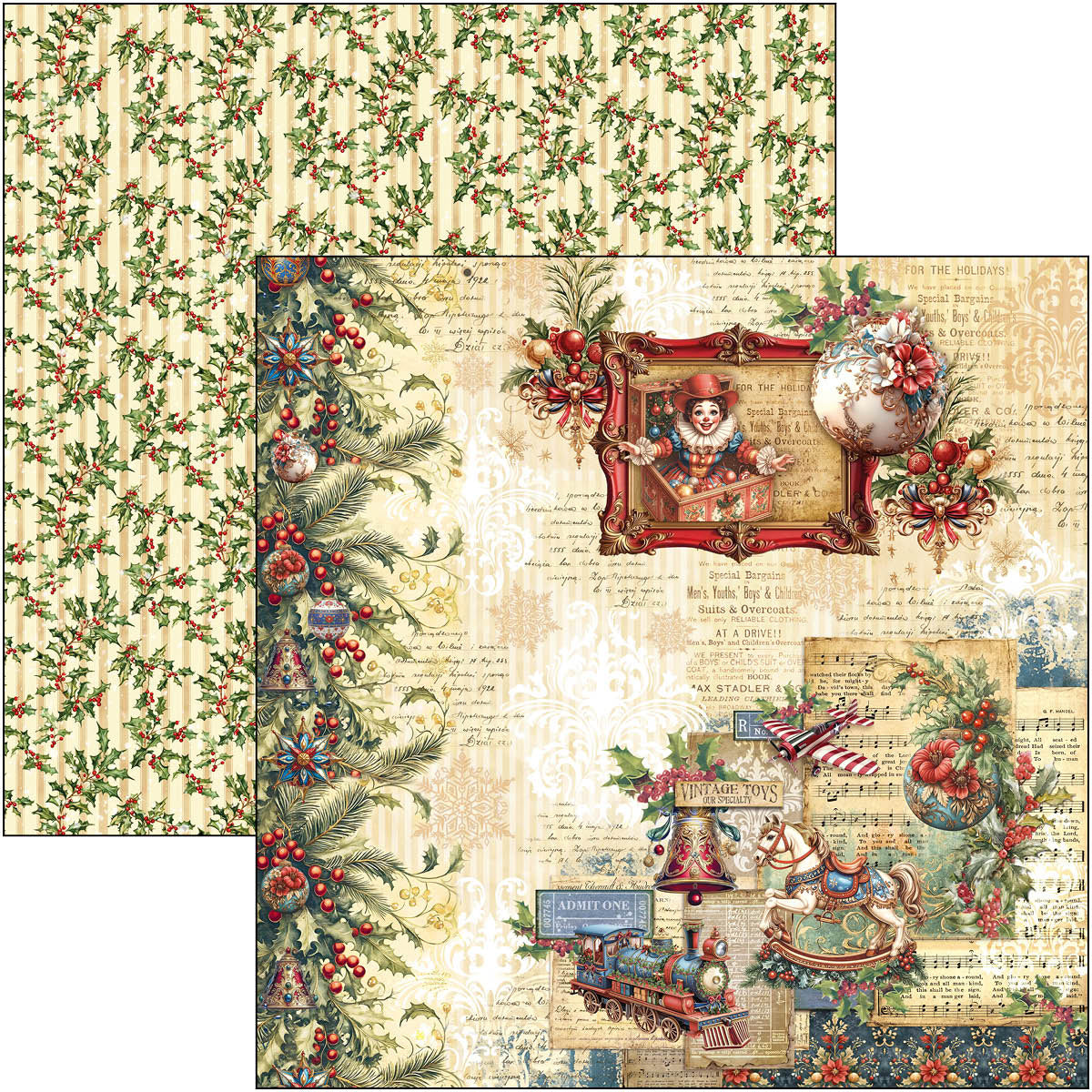 Toy Shop Paper Pad 12"x12" 12/Pkg-5
