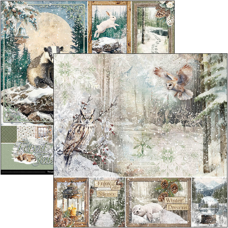 Forest Tales Paper Pad 12"x12" 12/Pkg-2