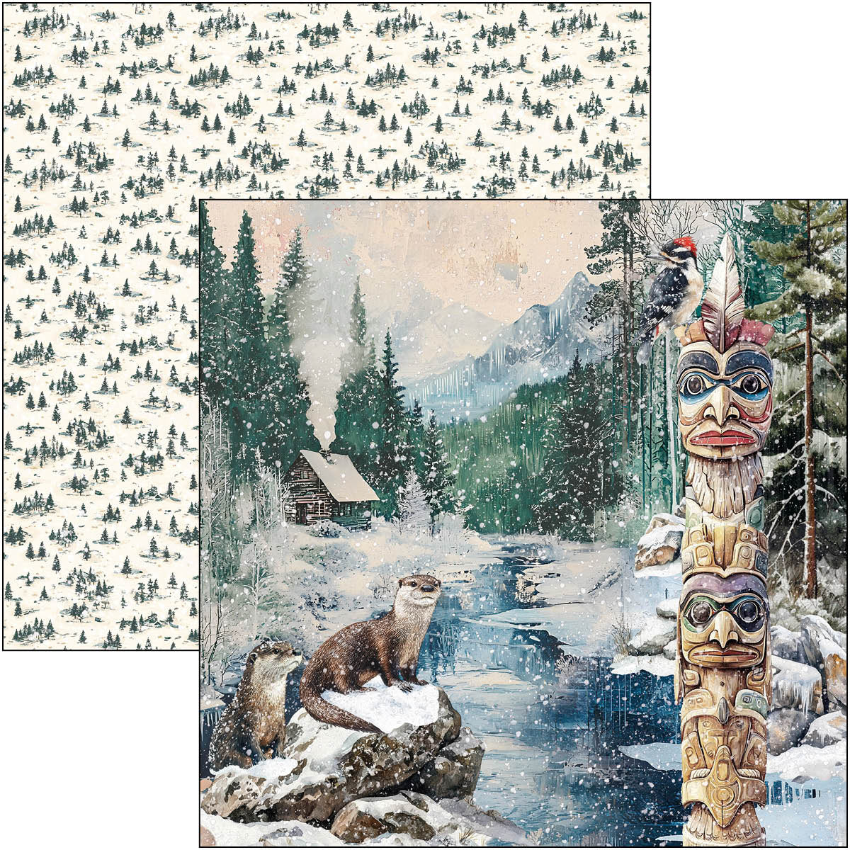 Forest Tales Paper Pad 12"x12" 12/Pkg-11