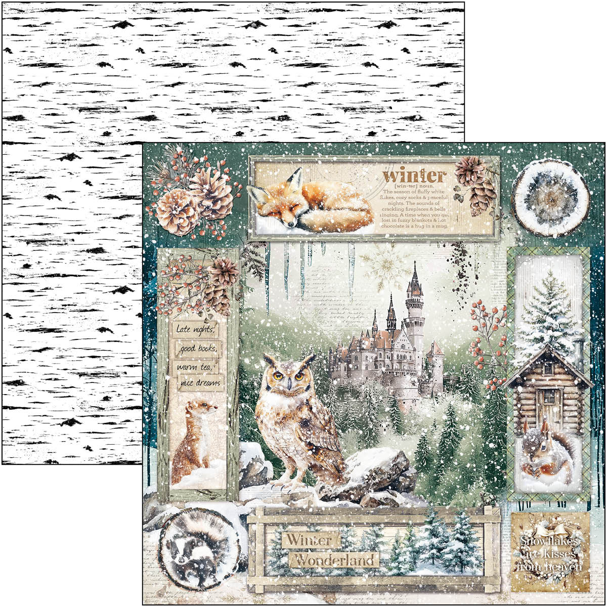Forest Tales Paper Pad 12"x12" 12/Pkg-10