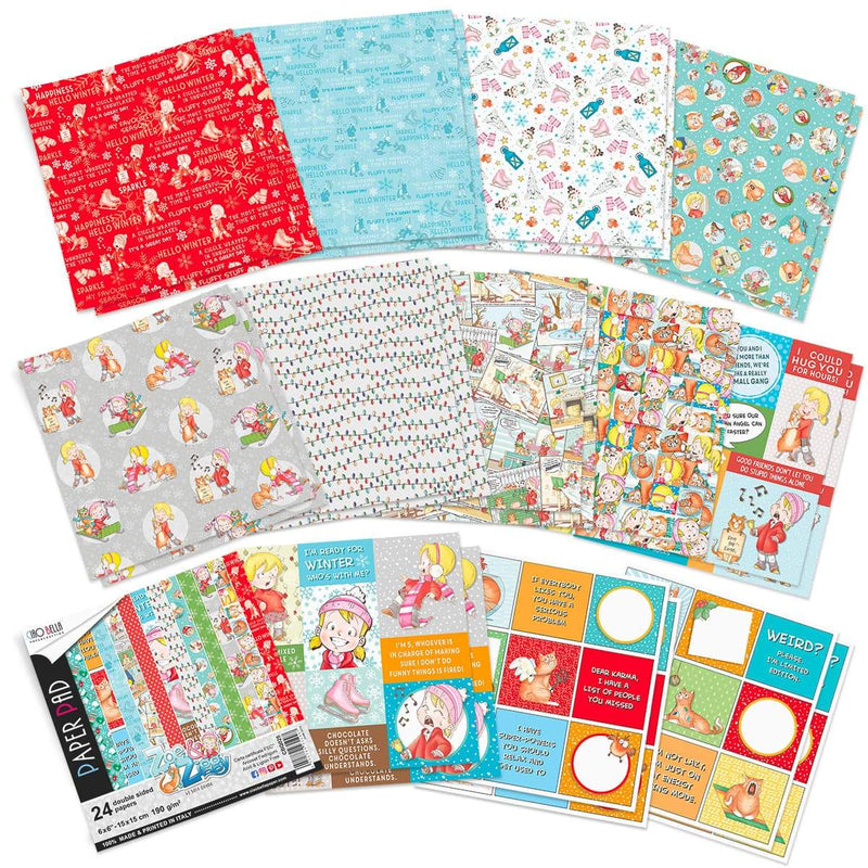 Ciao Bella Zoe & Ziggy Paper Pad 6"x6" 24/Pkg-2