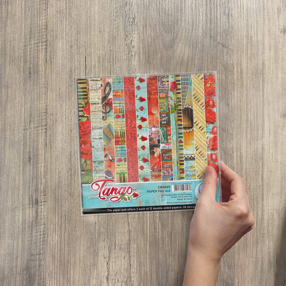 Ciao Bella Tango Paper Pad 6"x6" 24/Pkg-4