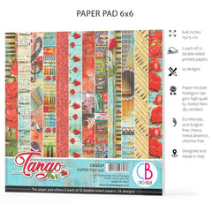 Ciao Bella Tango Paper Pad 6"x6" 24/Pkg-6