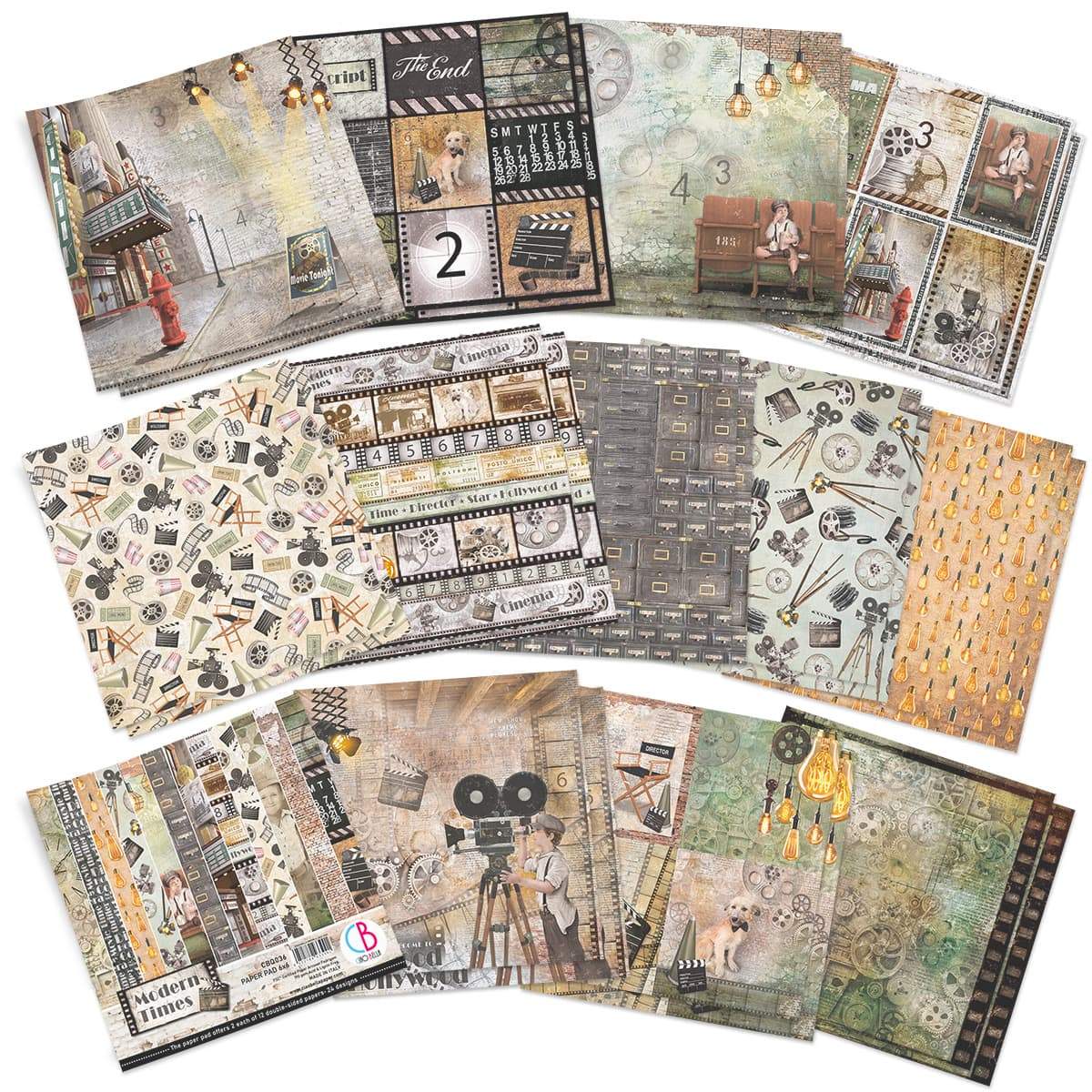 Ciao Bella Modern Times Paper Pad 6"x6" 24/Pkg-2
