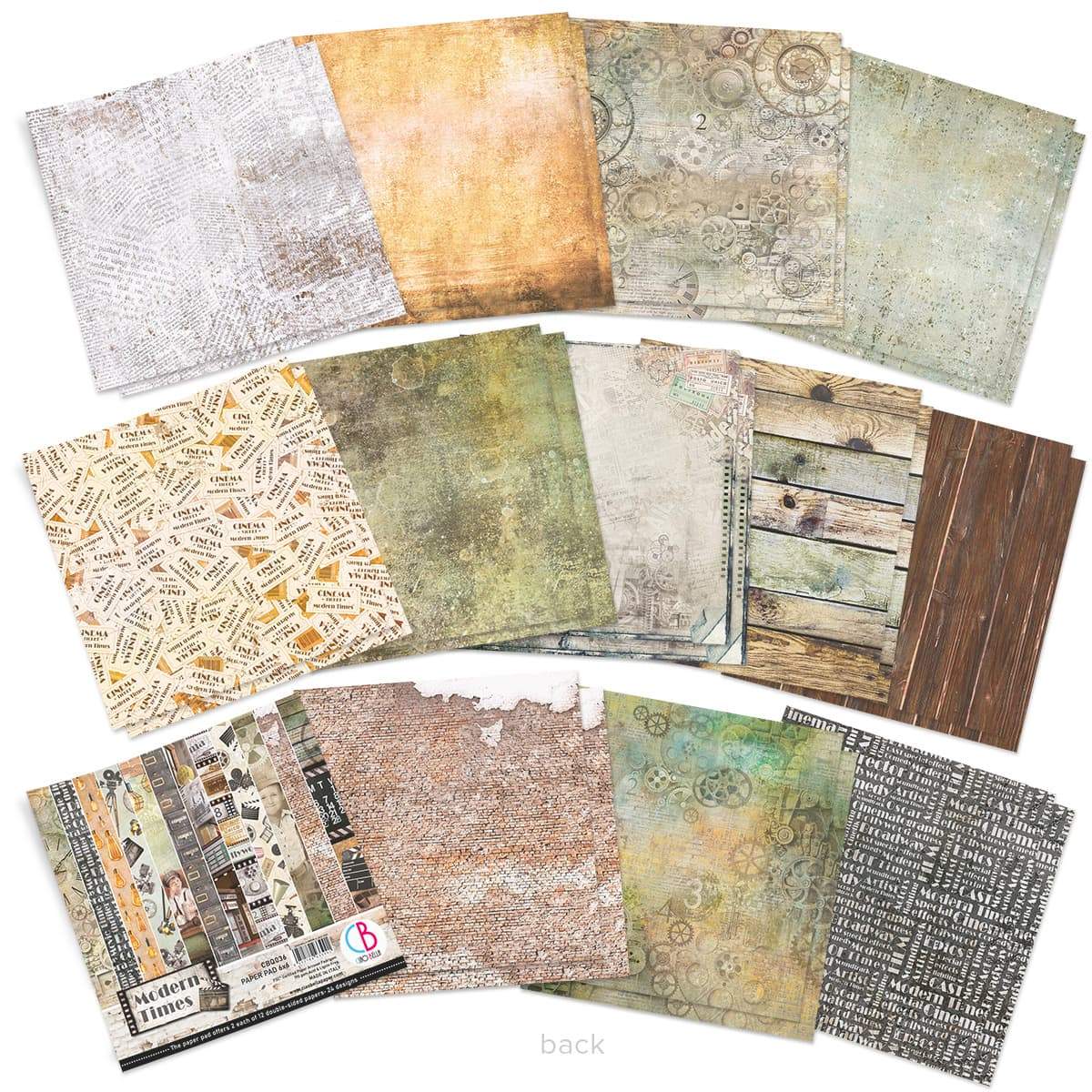 Ciao Bella Modern Times Paper Pad 6"x6" 24/Pkg-3
