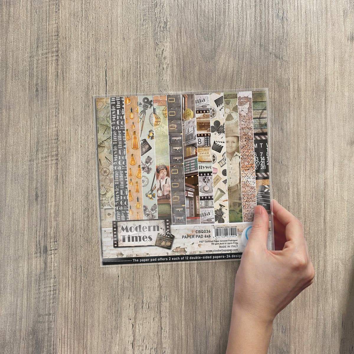 Ciao Bella Modern Times Paper Pad 6"x6" 24/Pkg-4