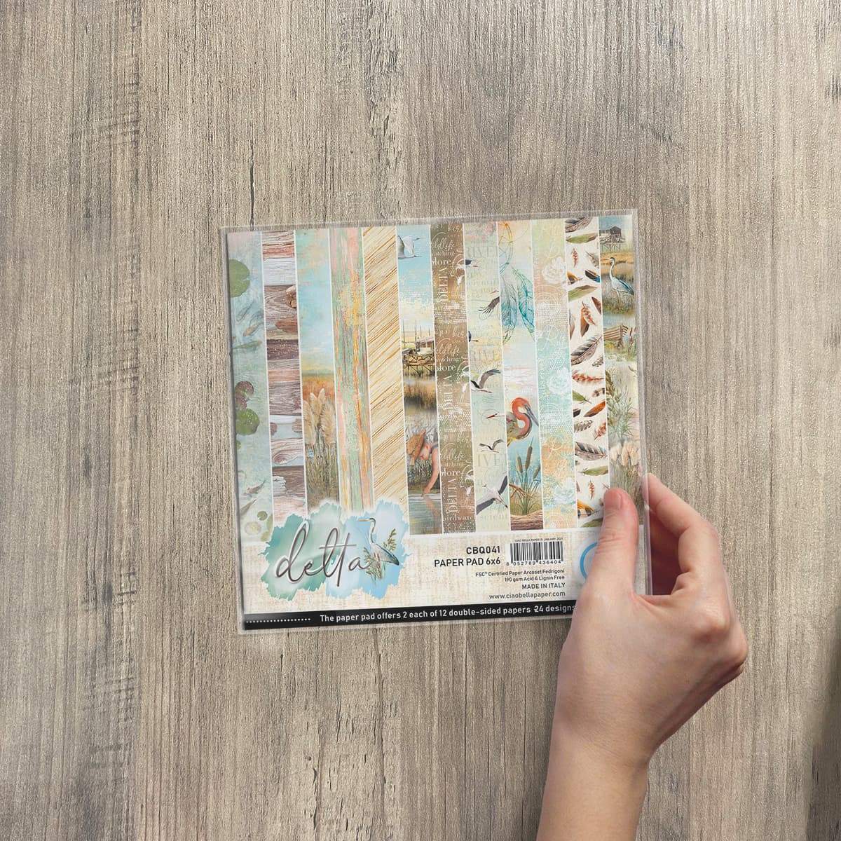 Ciao Bella Delta Paper Pad 6"x6" 24/Pkg-4