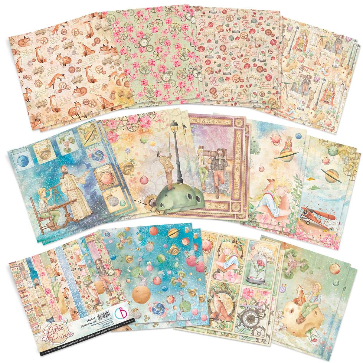 Ciao Bella The Little Prince Paper Pad 6"x6" 24/Pkg-2