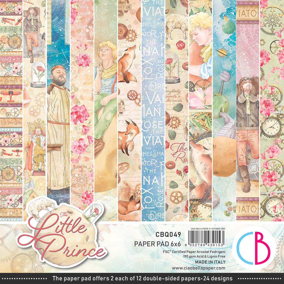 Ciao Bella The Little Prince Paper Pad 6"x6" 24/Pkg-1