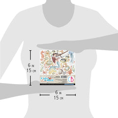 Ciao Bella Underwater Love Fussy Cut Pad 6"x6" 24/Pkg-5