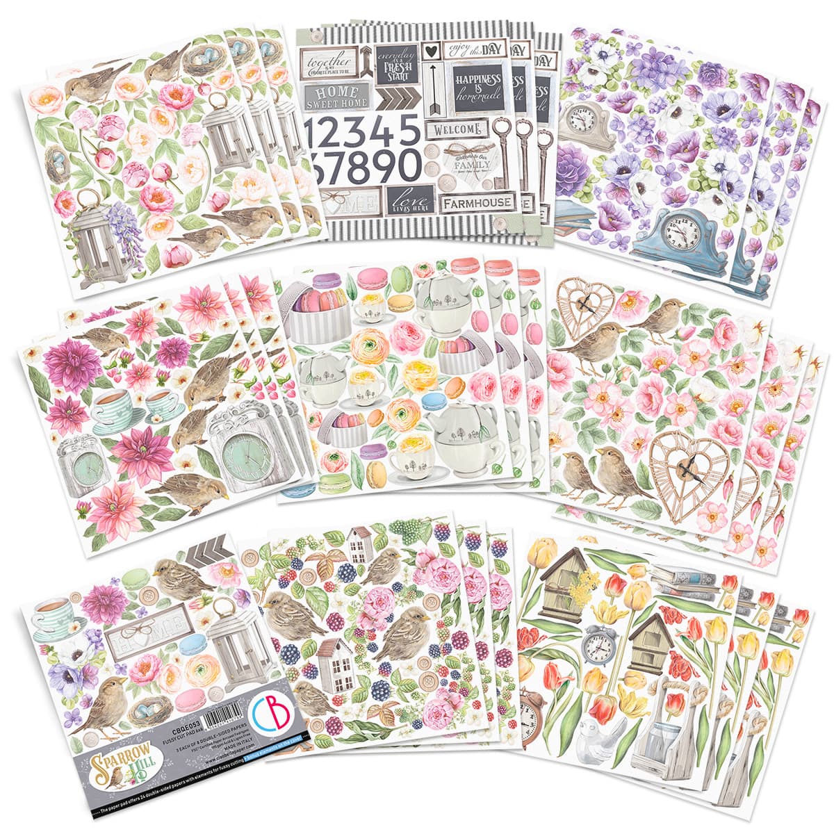 Ciao Bella Sparrow Hill Fussy Cut Pad 6x6 24/Pkg-2