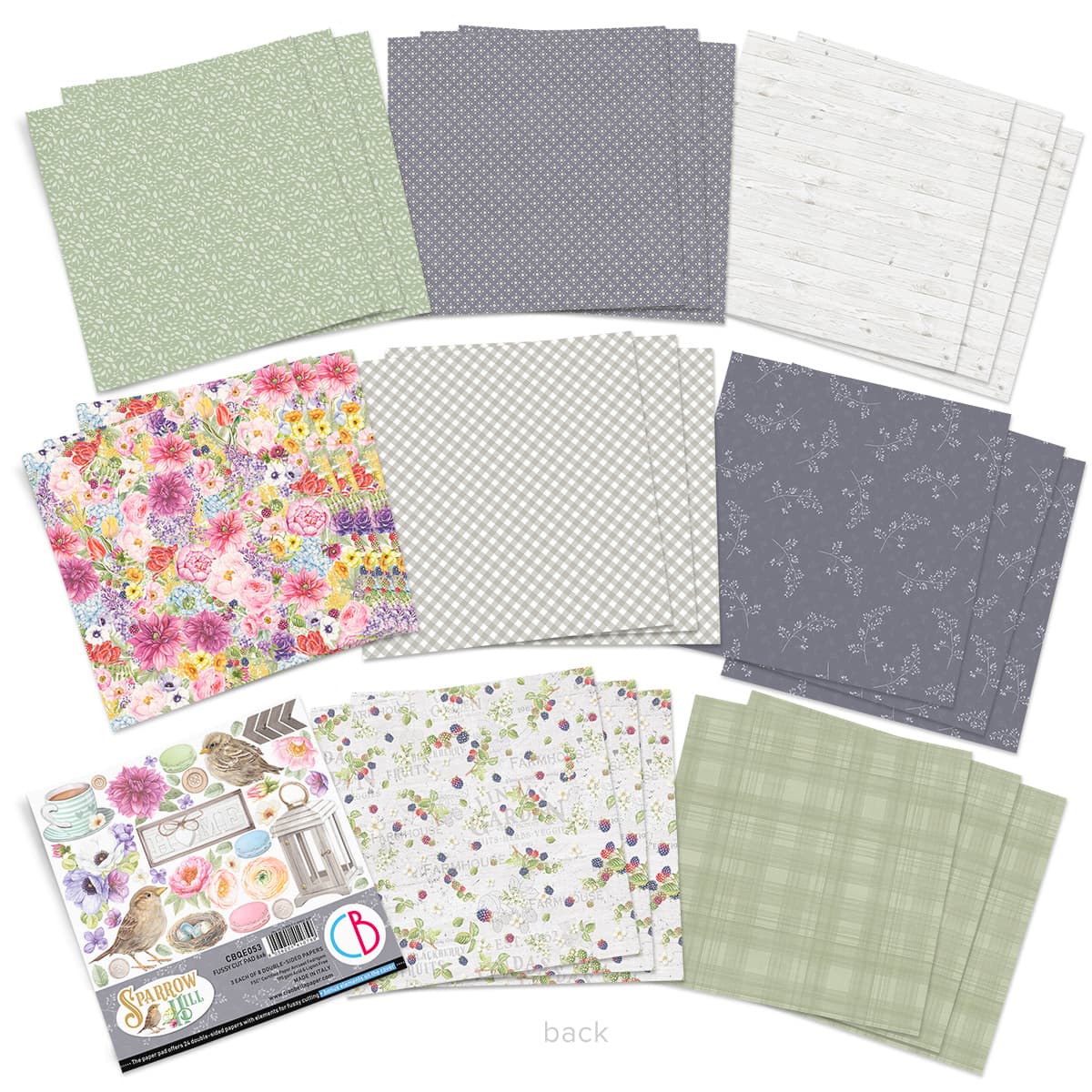 Ciao Bella Sparrow Hill Fussy Cut Pad 6x6 24/Pkg-3