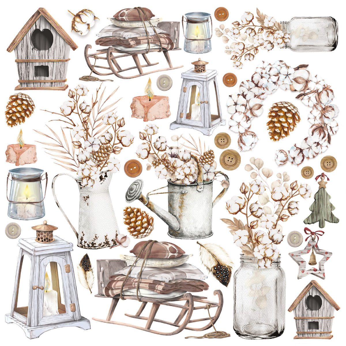 Cozy Moments Pad 6x6 24/Pkg-4