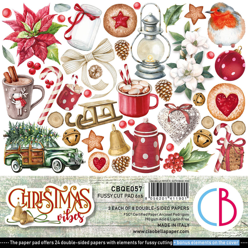 Christmas Vibes Pad 6x6 24/Pkg-1