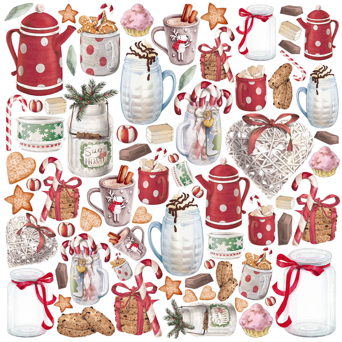 Christmas Vibes Pad 6x6 24/Pkg-18