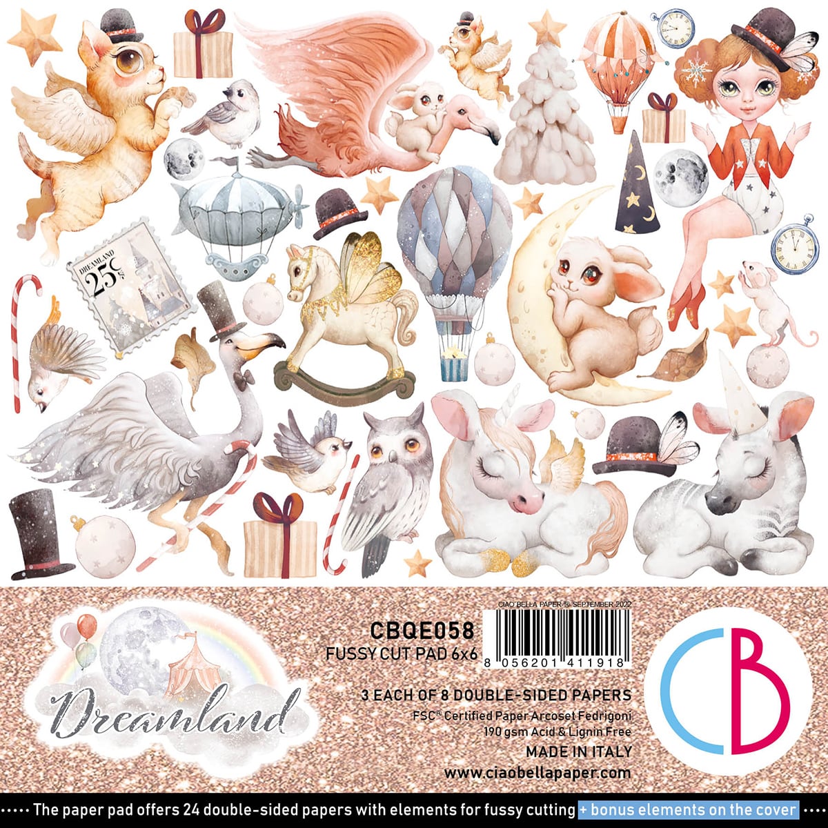 Dreamland Fussy Cut Pad 6x6 24/Pkg-1