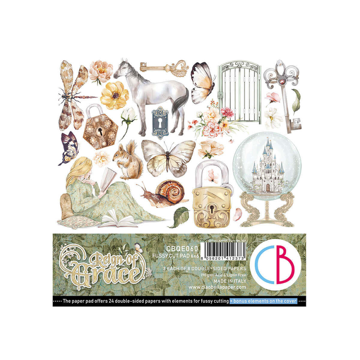 Reign of Grace Fussy Cut Pad 6x6 24/Pkg-1