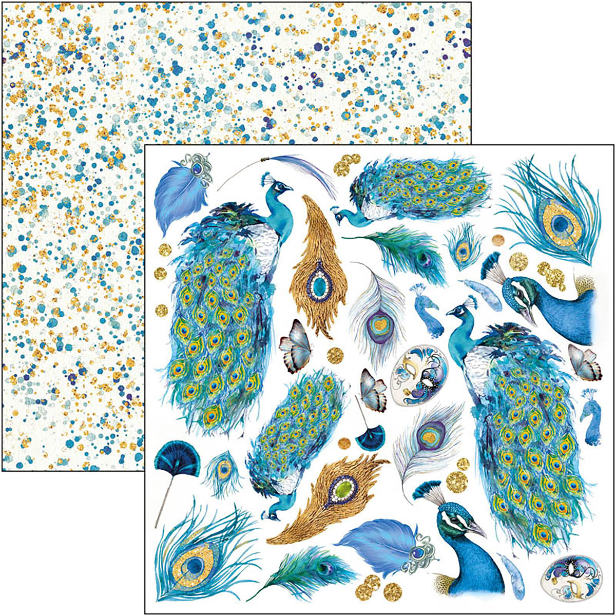 Indigo Fussy Cut Pad 6x6 24/Pkg-8