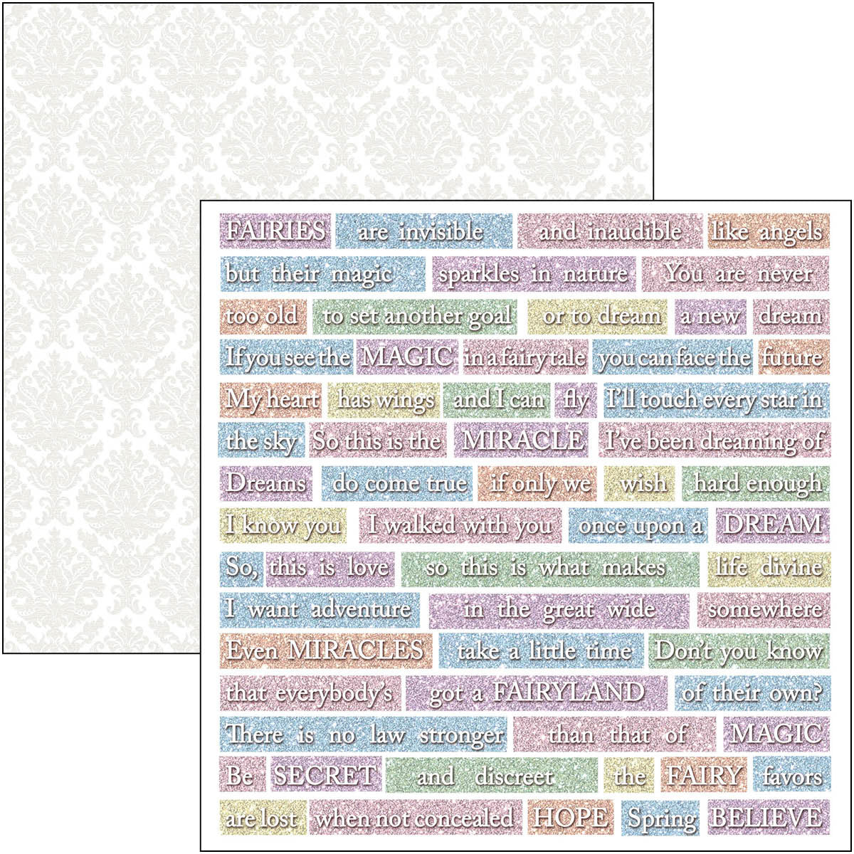 Ciao Bella Enchanted Land Fussy Cut Pad 6"x6" 24/Pkg-11