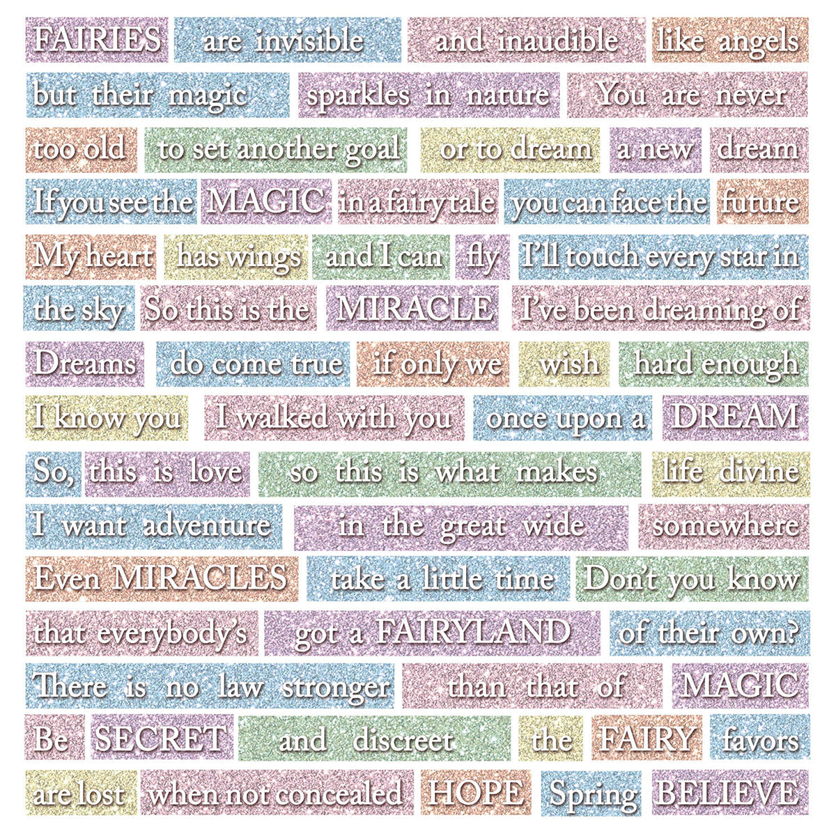 Ciao Bella Enchanted Land Fussy Cut Pad 6"x6" 24/Pkg-12