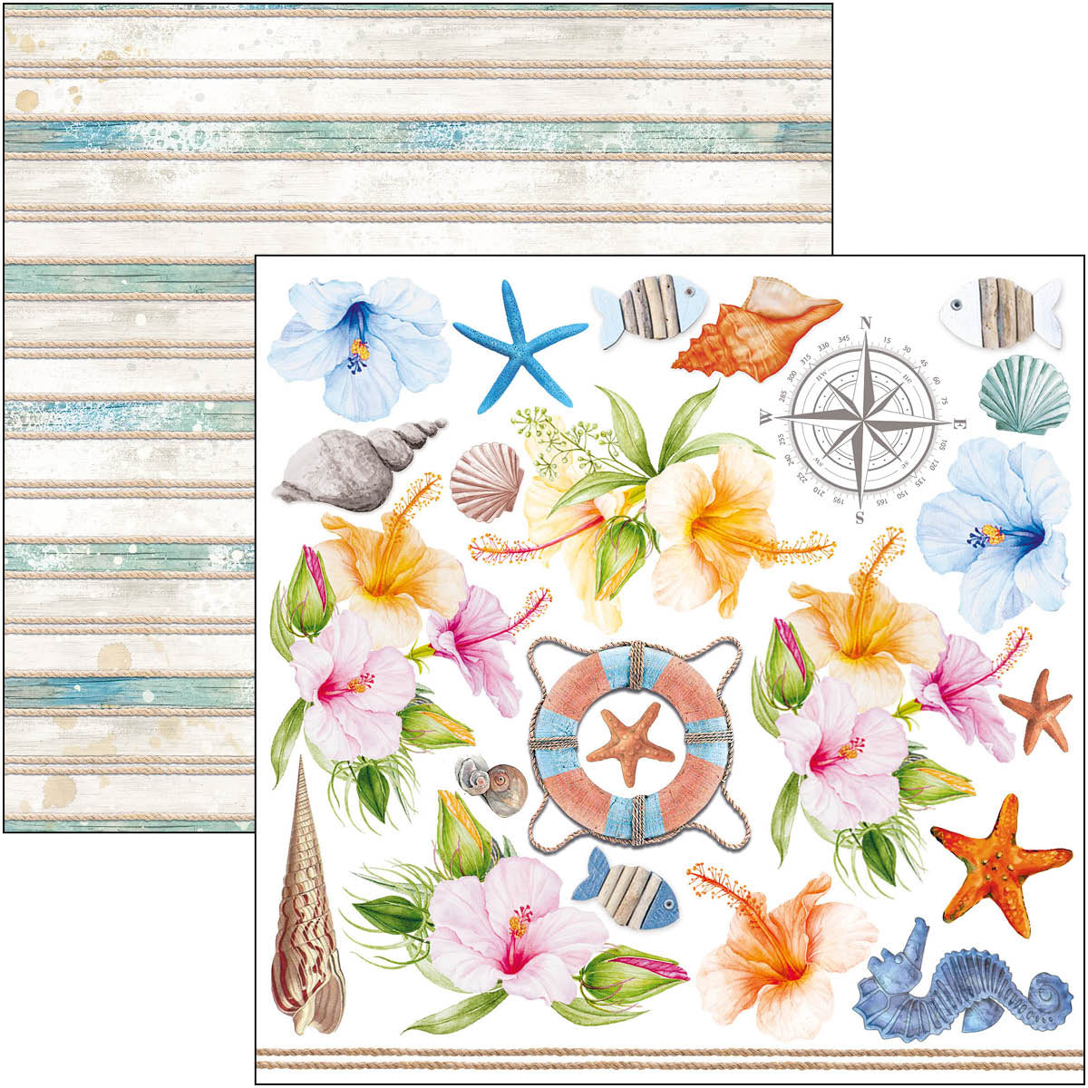 Ciao Bella Summer Breeze Fussy Cut Pad 6"x6" 24/Pkg-3