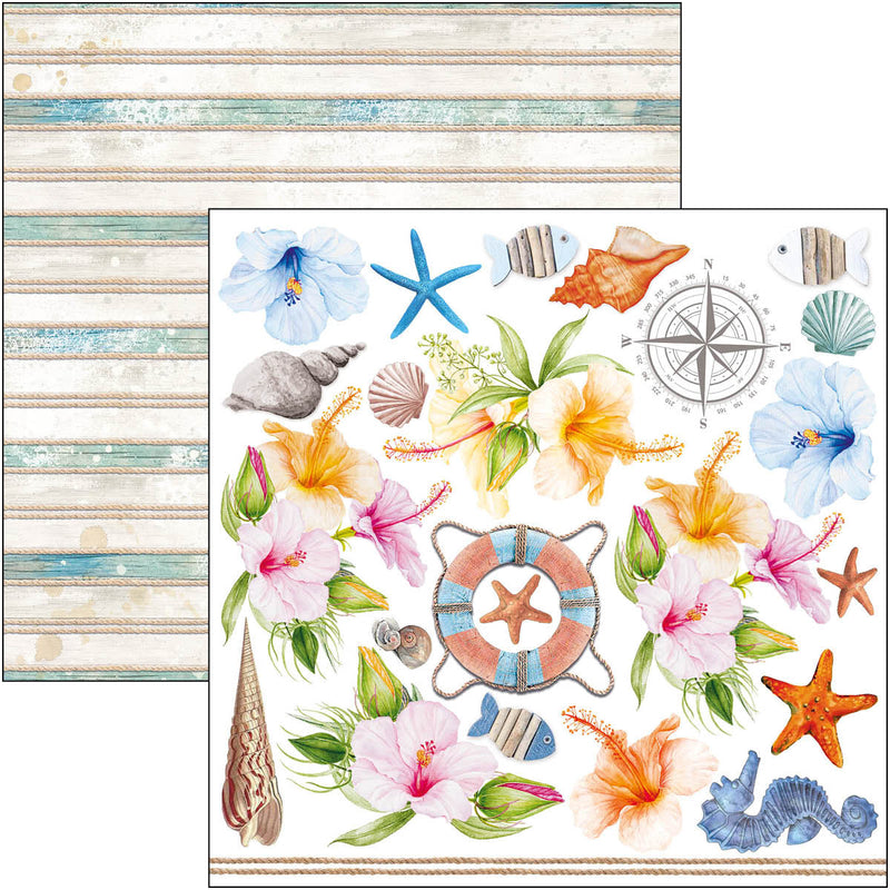 Ciao Bella Summer Breeze Fussy Cut Pad 6"x6" 24/Pkg-3