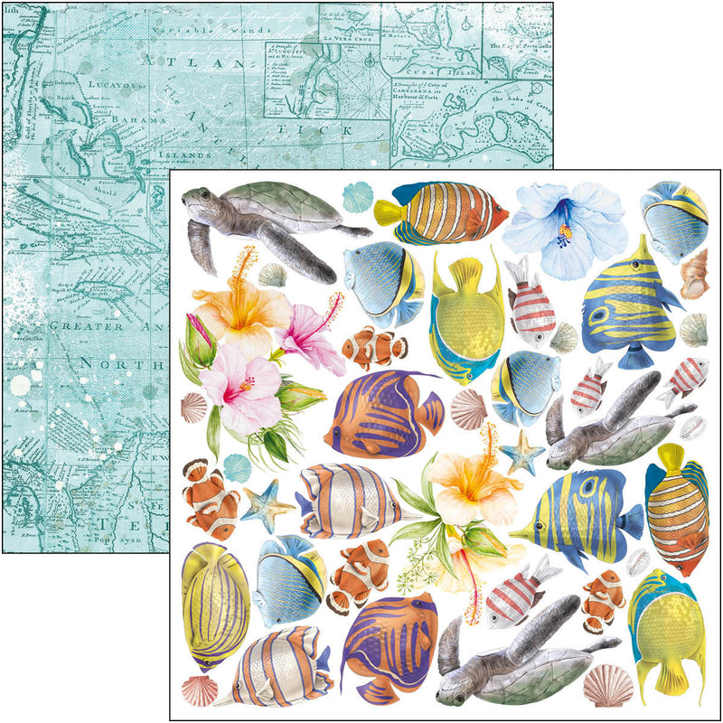 Ciao Bella Summer Breeze Fussy Cut Pad 6"x6" 24/Pkg-6