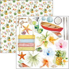 Ciao Bella Summer Breeze Fussy Cut Pad 6"x6" 24/Pkg-23