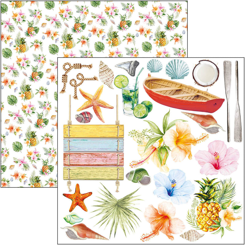 Ciao Bella Summer Breeze Fussy Cut Pad 6"x6" 24/Pkg-23