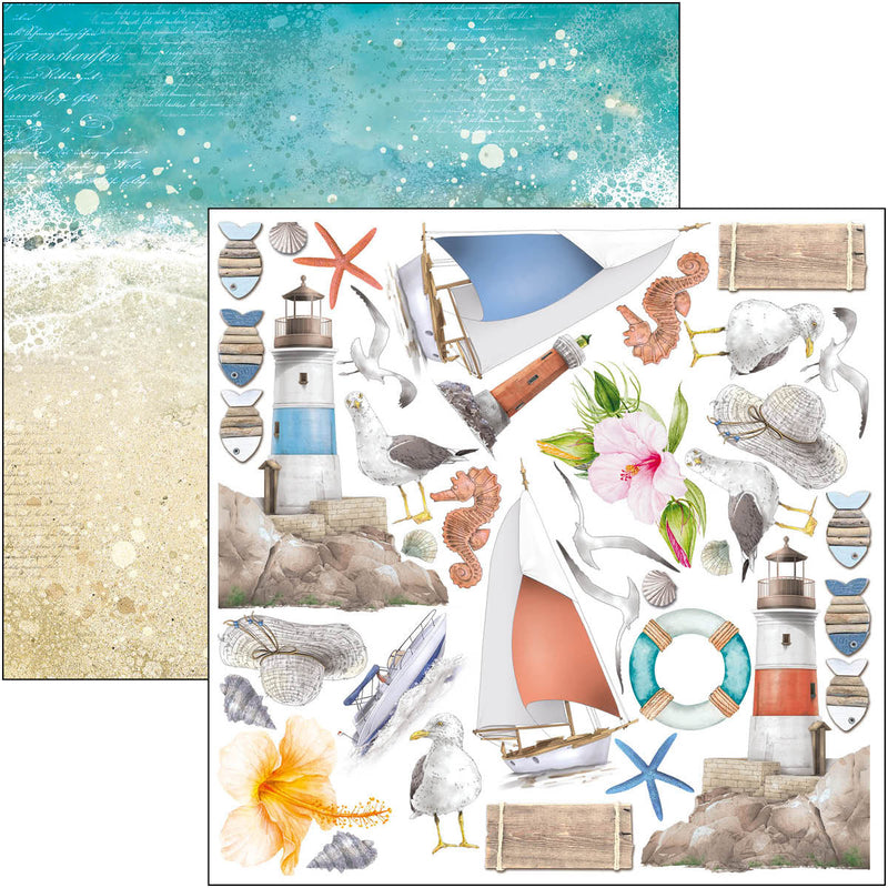 Ciao Bella Summer Breeze Fussy Cut Pad 6"x6" 24/Pkg-17