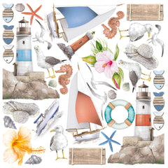Ciao Bella Summer Breeze Fussy Cut Pad 6"x6" 24/Pkg-18