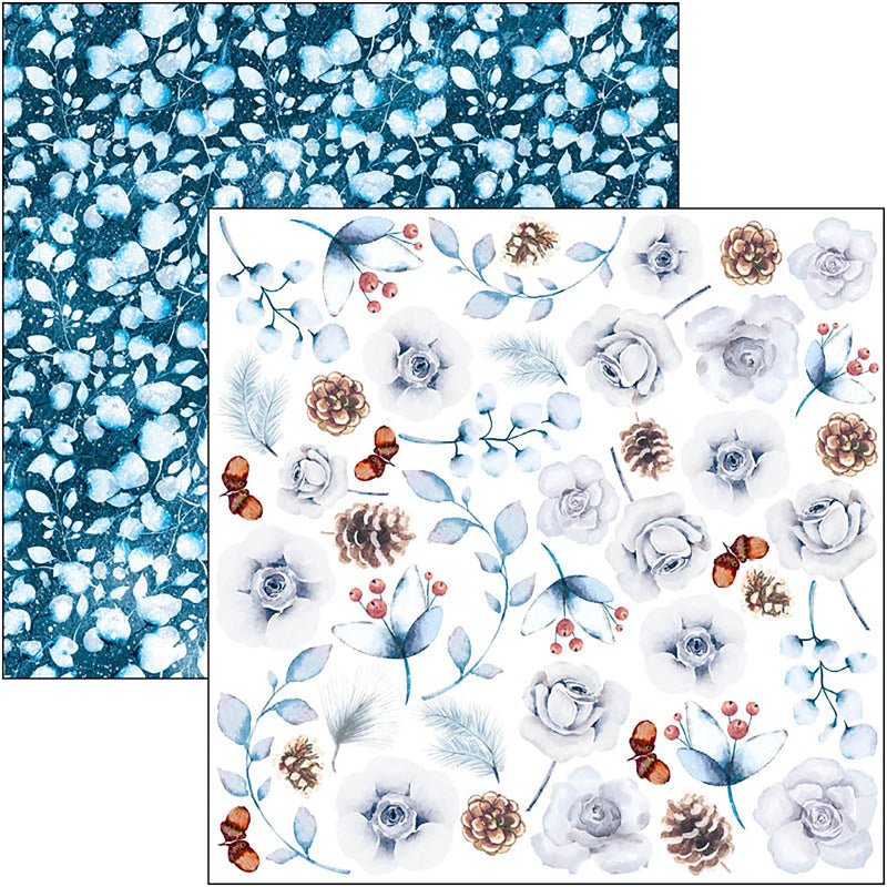 Bloc de papel para recortar Winter Journey de Ciao Bella, 6"x6", 24 unidades-3
