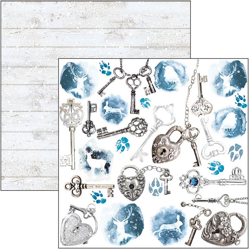 Bloc de papel para recortar Winter Journey de Ciao Bella, 6"x6", 24 unidades-4