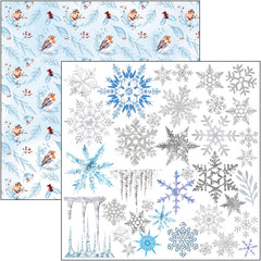 Bloc de papel para recortar Winter Journey de Ciao Bella, 6"x6", 24 unidades-7