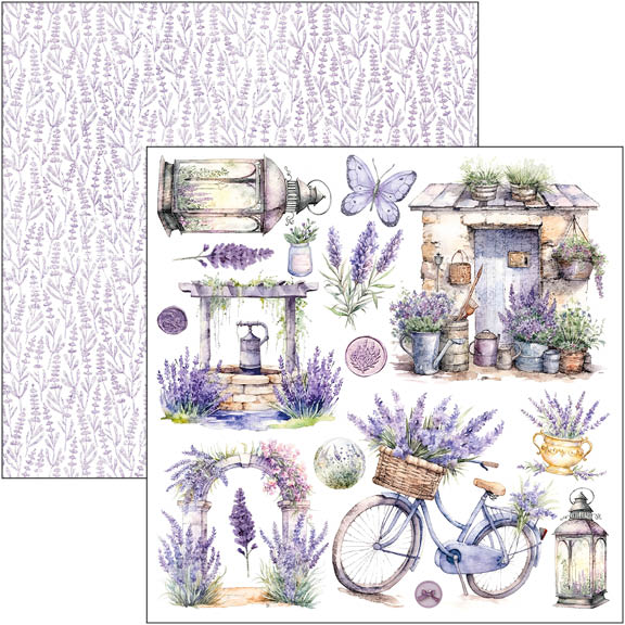 Morning In Provence Fussy Cut Pad 6"x6" 24/Pkg-2