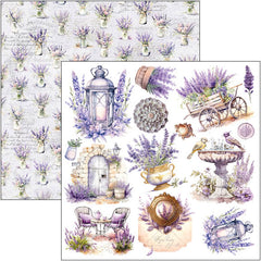 Morning In Provence Fussy Cut Pad 6"x6" 24/Pkg-3