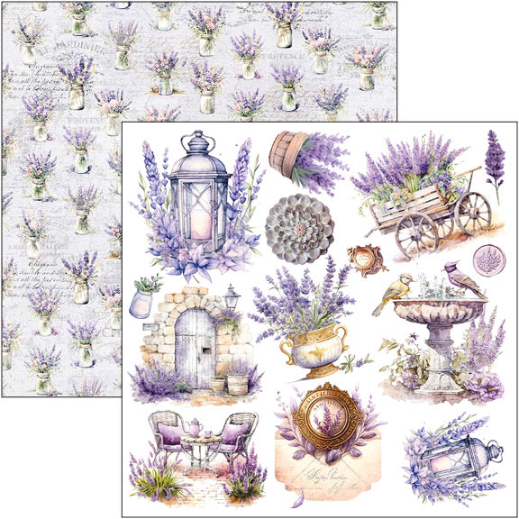 Morning In Provence Fussy Cut Pad 6"x6" 24/Pkg-3