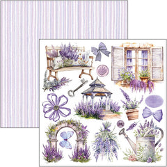 Morning In Provence Fussy Cut Pad 6"x6" 24/Pkg-5