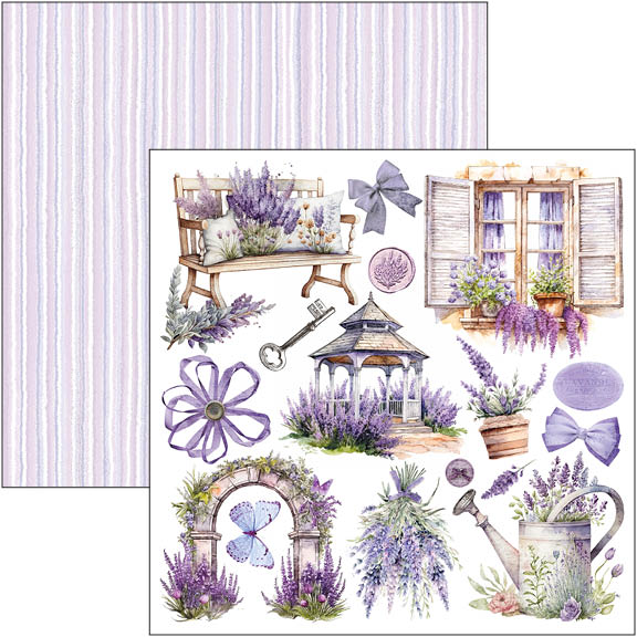 Morning In Provence Fussy Cut Pad 6"x6" 24/Pkg-5
