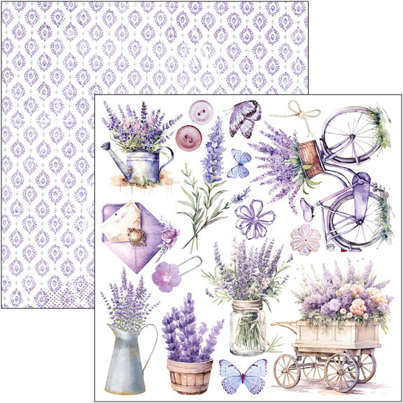 Morning In Provence Fussy Cut Pad 6"x6" 24/Pkg-6