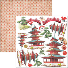 Bloc de papel para recortes Land Of The Rising Sun, 6"x6", 24 hojas/paquete-7