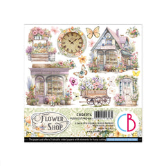 Bloc de recortes Flower Shop 6"x6" 24/paquete-1